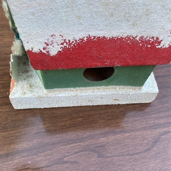 SHINY Brite Mica Putz House for Christmas circa 1950 Made in Japan Cardboard - Picture 8 of 8